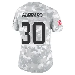 Chuba Hubbard Carolina Panthers Limited Women's 2024 Salute to Service Jersey (Arctic Camo)
