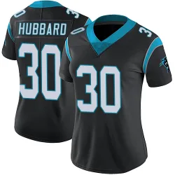 Chuba Hubbard Carolina Panthers Limited Women's Team Color Vapor Untouchable Jersey (Black)