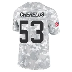 Claudin Cherelus Carolina Panthers Limited Men's 2024 Salute to Service Jersey (Arctic Camo)