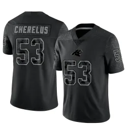 Claudin Cherelus Carolina Panthers Limited Men's Reflective Jersey (Black)