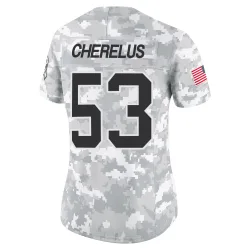 Claudin Cherelus Carolina Panthers Limited Women's 2024 Salute to Service Jersey (Arctic Camo)