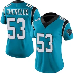 Claudin Cherelus Carolina Panthers Limited Women's Alternate Vapor Untouchable Jersey (Blue)