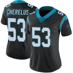 Claudin Cherelus Carolina Panthers Limited Women's Team Color Vapor Untouchable Jersey (Black)