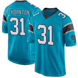 Corey Thornton Carolina Panthers Game Men's Alternate Jersey (Blue)