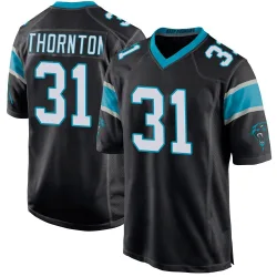 Corey Thornton Carolina Panthers Game Men's Team Color Jersey (Black)