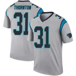 Corey Thornton Carolina Panthers Legend Men's Inverted Silver Jersey ()