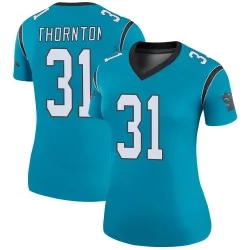Corey Thornton Carolina Panthers Legend Women's Color Rush Jersey (Blue)