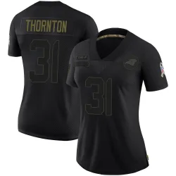 Corey Thornton Carolina Panthers Limited Women's 2020 Salute To Service Jersey (Black)