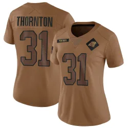 Corey Thornton Carolina Panthers Limited Women's 2023 Salute To Service Jersey (Brown)
