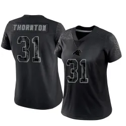 Corey Thornton Carolina Panthers Limited Women's Reflective Jersey (Black)