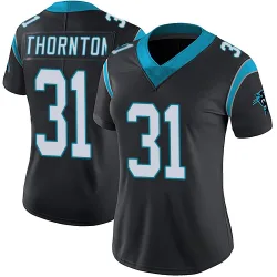 Corey Thornton Carolina Panthers Limited Women's Team Color Vapor Untouchable Jersey (Black)
