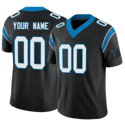 Custom Carolina Panthers Limited Men's Vapor F.U.S.E. Jersey (Black)