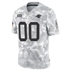 Custom Carolina Panthers Limited Youth 2024 Salute to Service Jersey (Arctic Camo)