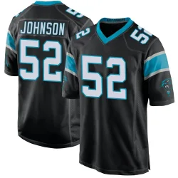 DJ Johnson Carolina Panthers Game Men's Team Color Jersey (Black)