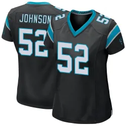 DJ Johnson Carolina Panthers Game Women's Team Color Jersey (Black)