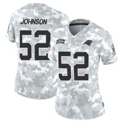 DJ Johnson Carolina Panthers Limited Women's 2024 Salute to Service Jersey (Arctic Camo)
