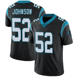 DJ Johnson Carolina Panthers Limited Youth Team Color Vapor Untouchable Jersey (Black)