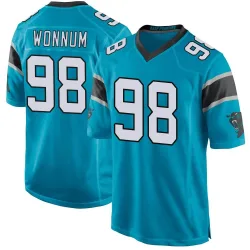 D.J. Wonnum Carolina Panthers Game Men's Alternate Jersey (Blue)