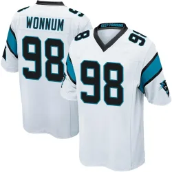 D.J. Wonnum Carolina Panthers Game Men's Jersey (White)