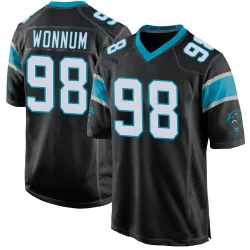 D.J. Wonnum Carolina Panthers Game Men's Team Color Jersey (Black)