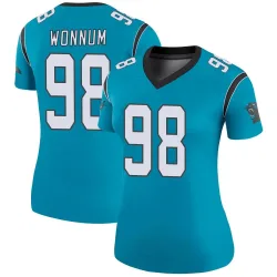 D.J. Wonnum Carolina Panthers Legend Women's Color Rush Jersey (Blue)