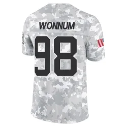 D.J. Wonnum Carolina Panthers Limited Men's 2024 Salute to Service Jersey (Arctic Camo)