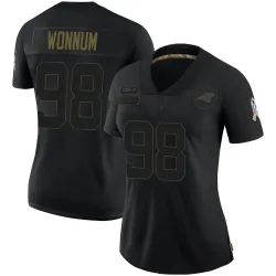 D.J. Wonnum Carolina Panthers Limited Women's 2020 Salute To Service Jersey (Black)