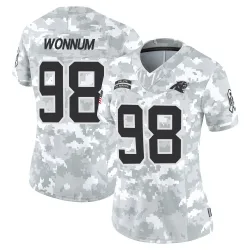 D.J. Wonnum Carolina Panthers Limited Women's 2024 Salute to Service Jersey (Arctic Camo)