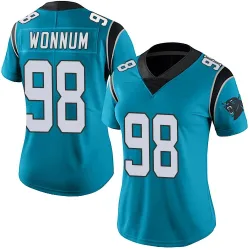 D.J. Wonnum Carolina Panthers Limited Women's Alternate Vapor Untouchable Jersey (Blue)