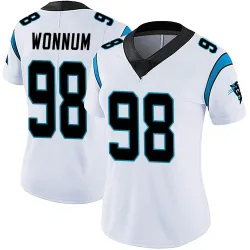 D.J. Wonnum Carolina Panthers Limited Women's Vapor Untouchable Jersey (White)