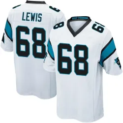 Damien Lewis Carolina Panthers Game Men's Jersey (White)