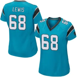 Damien Lewis Carolina Panthers Game Women's Alternate Jersey (Blue)