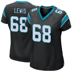 Damien Lewis Carolina Panthers Game Women's Team Color Jersey (Black)