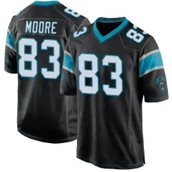 David Moore Carolina Panthers Game Men's Team Color Jersey (Black)