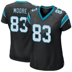 David Moore Carolina Panthers Game Women's Team Color Jersey (Black)