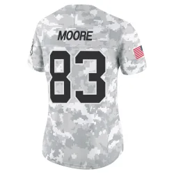 David Moore Carolina Panthers Limited Women's 2024 Salute to Service Jersey (Arctic Camo)
