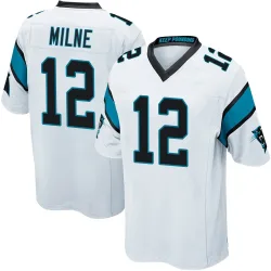 Dax Milne Carolina Panthers Game Men's Jersey (White)