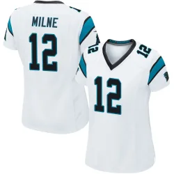 Dax Milne Carolina Panthers Game Women's Jersey (White)
