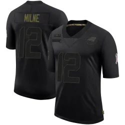 Dax Milne Carolina Panthers Limited Men's 2020 Salute To Service Jersey (Black)