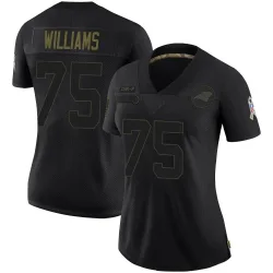DeShawn Williams Carolina Panthers Limited Women's 2020 Salute To Service Jersey (Black)