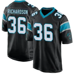 Demani Richardson Carolina Panthers Game Men's Team Color Jersey (Black)