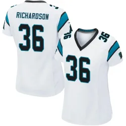 Demani Richardson Carolina Panthers Game Women's Jersey (White)