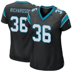 Demani Richardson Carolina Panthers Game Women's Team Color Jersey (Black)