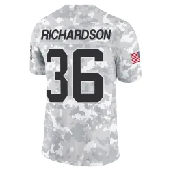 Demani Richardson Carolina Panthers Limited Men's 2024 Salute to Service Jersey (Arctic Camo)