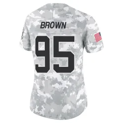 Derrick Brown Carolina Panthers Limited Women's 2024 Salute to Service Jersey (Arctic Camo)