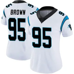 Derrick Brown Carolina Panthers Limited Women's Vapor Untouchable Jersey (White)