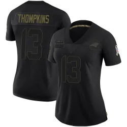 Deven Thompkins Carolina Panthers Limited Women's 2020 Salute To Service Jersey (Black)