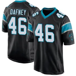 Dominique Dafney Carolina Panthers Game Men's Team Color Jersey (Black)