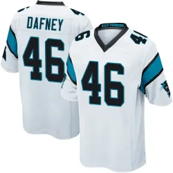 Dominique Dafney Carolina Panthers Game Youth Jersey (White)