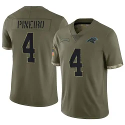 Eddy Pineiro Carolina Panthers Limited Men's 2022 Salute To Service Jersey (Olive)